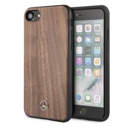 Mercedes MEHCI8VWOLB iPhone 7/8/SE 2020 / SE 2022 hard case brązowy/brown Wood Line Walnut