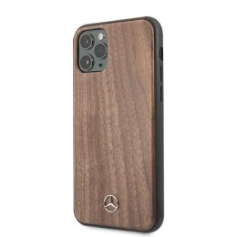 Mercedes MEHCN58VWOLB iPhone 11 Pro hard case brązowy/brown Wood Line Walnut