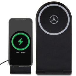 Mercedes składana ład. indukcyjna 2w1 MEMFBGSLK 15W czarny/black Silver Star MagSafe