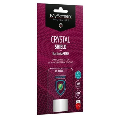 MS CRYSTAL Alcatel 1 (2019) BacteriaFREE folia czarny/black Full Glue