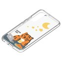 Panel Samsung GP-TOU021HOMOW do etui Frame Cover do Galaxy S22+ Muzik Tiger biały/white