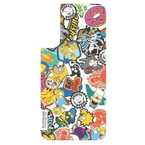 Panel Samsung GP-TOU021HOYYW do etui Frame Cover do Galaxy S22 Simpsons Faces biały/white