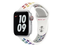 Pasek Apple Watch MYD62AM/A 42/44/45mm Nike Sport Band Pride Edition biały/white