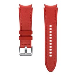 Pasek Hybrid Leather Band Samsung ET-SHR88SREGEU do Watch4 20mm S/M czerwony/red