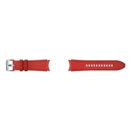 Pasek Hybrid Leather Band Samsung ET-SHR88SREGEU do Watch4 20mm S/M czerwony/red