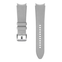 Pasek Hybrid Leather Band Samsung ET-SHR89LSEGEU do Watch4 20mm M/L srebrny/silver