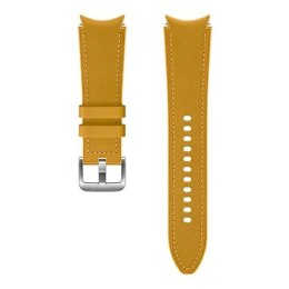 Pasek Hybrid Leather Band Samsung ET-SHR89LYEGEU do Watch4 20mm M/L musztardowy/mustard