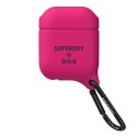 SuperDry AirPods 1/2 Cover Waterproof różowy/pink