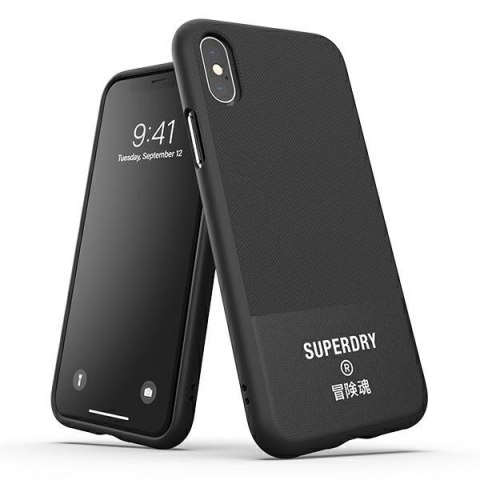 SuperDry Moulded Canvas iPhone X/Xs Case czarny/black 41544