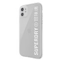 SuperDry Snap iPhone 11 Clear Case biały /white 41578