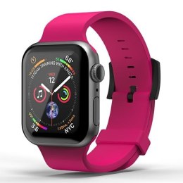 SuperDry Watchband Apple Watch 42/44/45 /49 mm Series 1/2/3/4/5/6/7/8/SE/SE2/Ultra/Ultra2 Silicone różowy/pink 41680