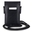 Torebka BMW BMPSP15XMSCAKL Wallet Bag czarny/black Carbon Blue Stripes