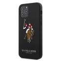 US Polo USHCP12LPUGFLBK iPhone 12 Pro Max 6,7" czarny/black Polo Embroidery Collection