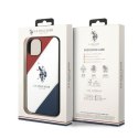 US Polo USHCP14SPSO3 iPhone 14 / 15 / 13 6,1" biały/white Tricolor Embossed