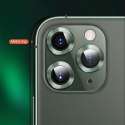 USAMS Camera Lens Glass iPhone 11 metal ring zielony/green BH572JTT05 (US-BH572)