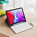 USAMS Etui Winro z klawiaturą iPad Pro 11" fioletowe etui-biała klawiatura/purple cover-white keyboard IP011YRXX03 (US-BH645)