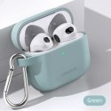 USAMS Etui ochronne do AirPods 3 silicon zielony/green BH741AP04 (US-BH741)