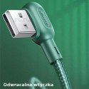 USAMS Kabel MicroUSB 2A 1,2m Kabel kątowy u57 czarny/black SJ458USB01 (US-SJ458)