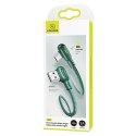 USAMS Kabel MicroUSB 2A 1,2m kątowy u57 zielony/green SJ458USB02 (US-SJ458)