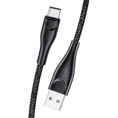 USAMS Kabel pleciony U41 USB-C 2m 2A czarny/black SJ395USB01 (US-SJ395) Fast Charge