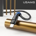 USAMS Kabel pleciony U41 lightning 1m 2A czarny/black SJ391USB01 (US-SJ391) Fast Charge