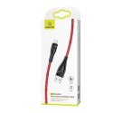 USAMS Kabel pleciony U41 lightning 2m 2A czerwony/red SJ394USB02 (US-SJ394) Fast Charge