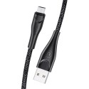 USAMS Kabel pleciony U41 microUSB 3m 2A czarny/black SJ399USB01 (US-SJ399) Fast Charge