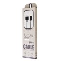 USAMS Kabel U-Turn lightning 1m czarny/black 2A IPUSBXD01 (US-SJ097)