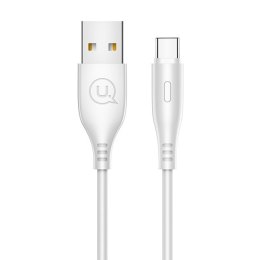 USAMS Kabel U18 USB-C 2A Fast Charge 1m biały/white SJ267USB02 (US-SJ267)