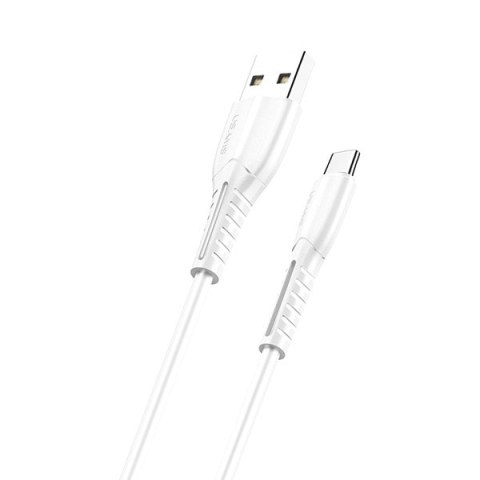 USAMS Kabel U35 USB-C 2A Fast Charge 1m biały/white SJ366USB02 (US-SJ366)