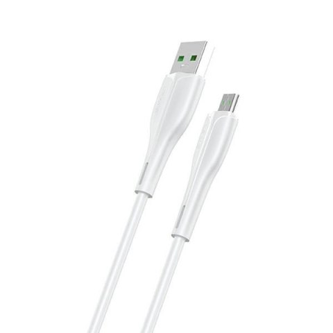 USAMS Kabel U38 microUSB 4A Fast Charge for OPPO 1m biały/white SJ375USB02 (US-SJ375)