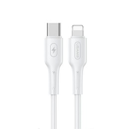 USAMS Kabel U43 USB-C na Lightning 30W PD 1.2m biały/white SJ406USB02 (US-SJ406)