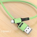 USAMS Kabel U52 USB-C 2A Fast Charge 1m zielony/green SJ436USB02 (US-SJ436)