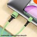 USAMS Kabel U52 USB-C 2A Fast Charge 1m zielony/green SJ436USB02 (US-SJ436)