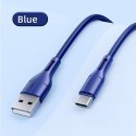 USAMS Kabel U68 USB-C 2A Fast Charge 1m niebieski/blue SJ501USB03 (US-SJ501)