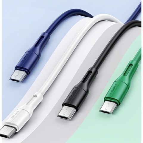 USAMS Kabel U68 microUSB 2A Fast Charge 1m biały/white SJ502USB02 (US-SJ502)