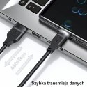 USAMS Kabel USB-C 6A 1,2m Fast Charging Port Display Lithe Series biały/white SJ568USB02(US-SJ568)