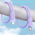 USAMS Kabel USB-C na Lightning 20W 1,2m PD Fast Charging Lithe Series purpurowy/purple SJ566USB03 (US-SJ566)