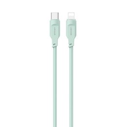 USAMS Kabel USB-C na Lightning 20W 1,2m PD Fast Charging Lithe Series zielony/green SJ566USB04 (US-SJ566)