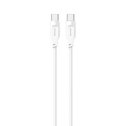 USAMS Kabel USB-C na USB-C 100W 1,2m Port Display Fast Charging Lithe Series biały/white SJ567USB02 (US-SJ567)