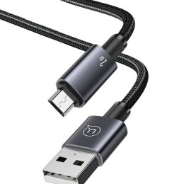 USAMS Kabel USB na Micro-USB 2A 1,2m Fast Charging stalowy/tarnish SJ668USB01 (US-SJ668)