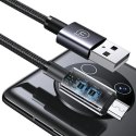 USAMS Kabel USB na Micro-USB 2A 2m Fast Charging stalowy/tarnish SJ670USB01 (US-SJ670)
