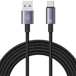 USAMS Kabel USB na USB-C 3A 2m Fast Charging stalowy/tarnish SJ666USB01 (US-SJ666)