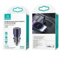 USAMS Ład. sam. C36 USB+USB-C 95W Fast Charge fioletowy/purple CC176CC02 (US-CC176)