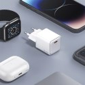 USAMS Ład. siec. 1xUSB-C PD20W PD3.0 Fast Charging US-CC183 + kabel USB-C/Lightning US-SJ610 biały/white YX Series YXXLOGTC03