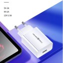 USAMS Ład. siec. 1xUSB T22 18W 3A QC3.0 + kabel USB-C 1m biały/white (T48) T48OCLN01