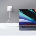 USAMS Ład. siec. 2xUSB-C+1xUSB 65W (only head) GaN PD3.0 +QC3.0 Fast Charging czarny/black Sandru Series CC180TC01 (US-CC180)