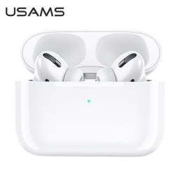 USAMS Słuchawki Bluetooth 5.0 TWS ANC YB Series bezprzewodowe biały/white BHUYB01 (US-YB001)