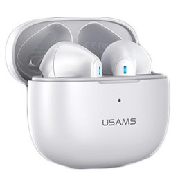 USAMS Słuchawki Bluetooth 5.2 TWS NX10 Series Dual mic bezprzewodowe biały/white BHUNX02