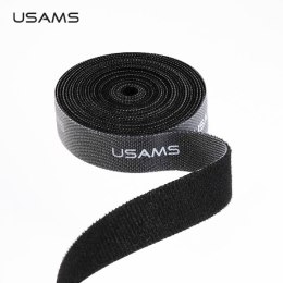USAMS Taśma organizer do kabli Velcro 1m czarny/black ZB60ZD02 (US-ZB060)